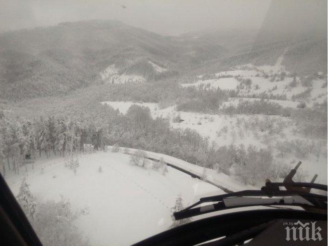 Военен хеликоптер спаси диабетичка от ардинското село Брезен