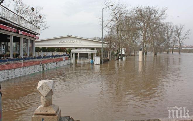 Нивото на Тунджа при Елхово е под червения праг на предупреждение