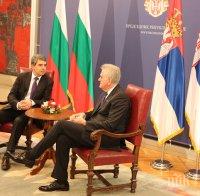Плевнелиев обсъди двустранното сътрудничество с Николич
