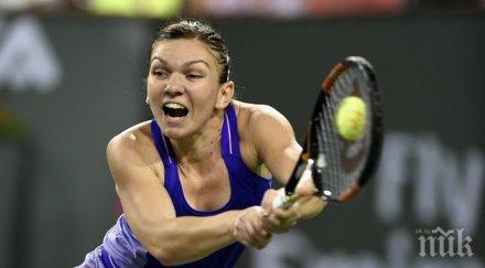 безкомпромисна халеп отвя леченко класира напред индиън уелс