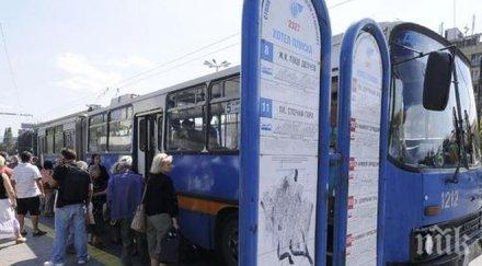 градският транспорт софия движи закъснение