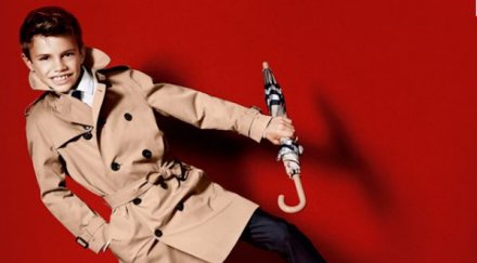 синът бекъм стана модел