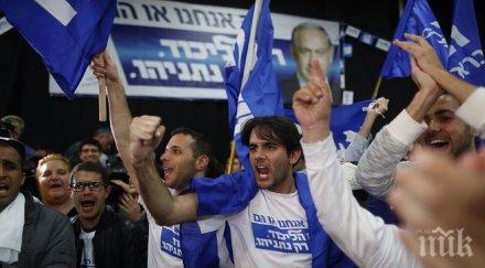 екзитпол ционистки съюз партията нетаняху равен брой депутати изборите