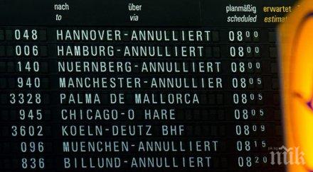 стачката пилотите луфтханза засегна летище софия