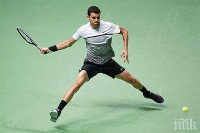 Гришо загуби първия сет срещу Робредо