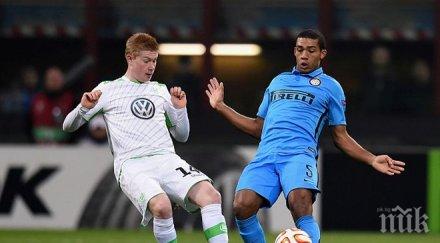 волфсбург отново постави интер колене