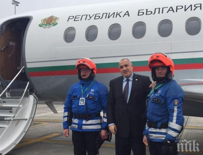 ПЪРВО в ПИК! Белгийските полицаи пощуряха по Бойко! Българският премиер е по-популярен от Кристиано Роналдо сред униформените в Брюксел (снимка)