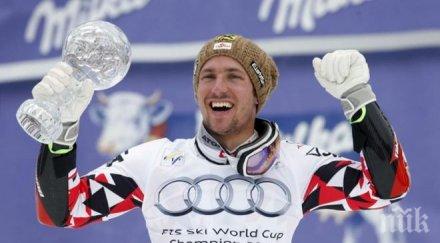 хиршер спечели дисциплината слалом победа мерибел