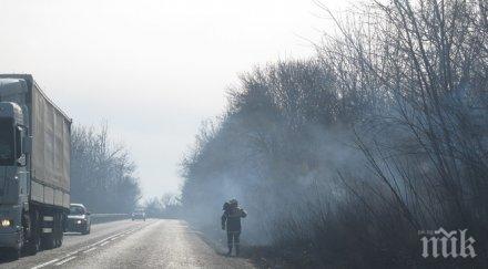 възрастна жена пострада опит гаси пожар вилна зона