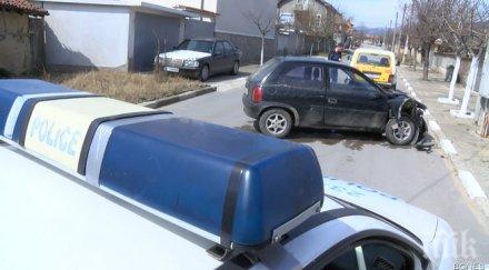 бясна гонка полицията неправоспособен шофьор