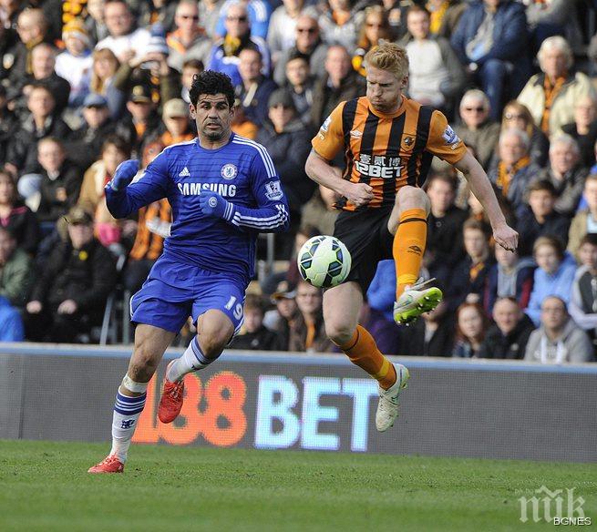 Челси победи Хъл в драматична битка