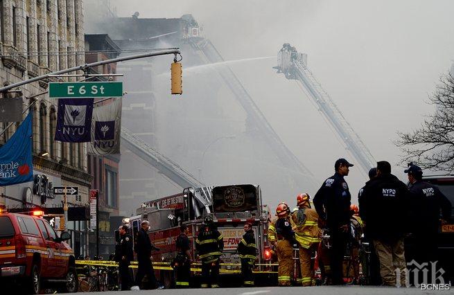 Експлозия е причинила пожара в Ню Йорк