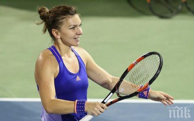 Халеп загуби сет, но не допусна изненада срещу Вайдишова
