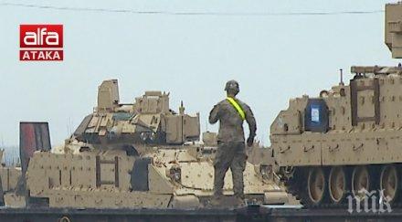 сидеров алармира стоварват тежка американска бойна техника гара зимница