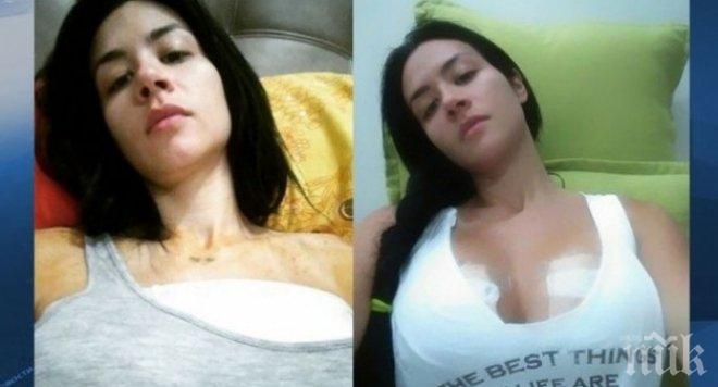 Модел на Playboy си пръсна гърдите след танц на пилон (видео)