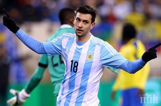 Аржентина бие и без Меси - Агуеро и Пасторе повалиха Еквадор