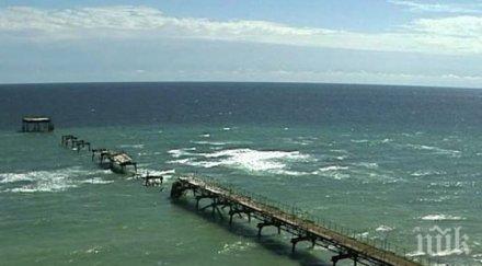 възстановяват морската естакада нос шабла