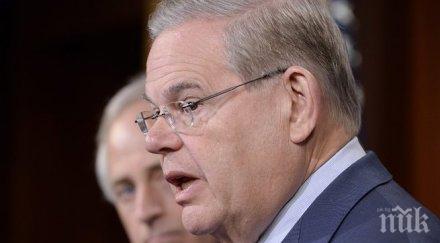 американски сенатор обвинен корупция прикривал подкупи компютърни измами