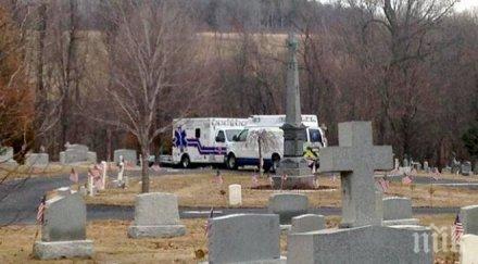 ужас мъж умря затиснат надгробния камък тъща