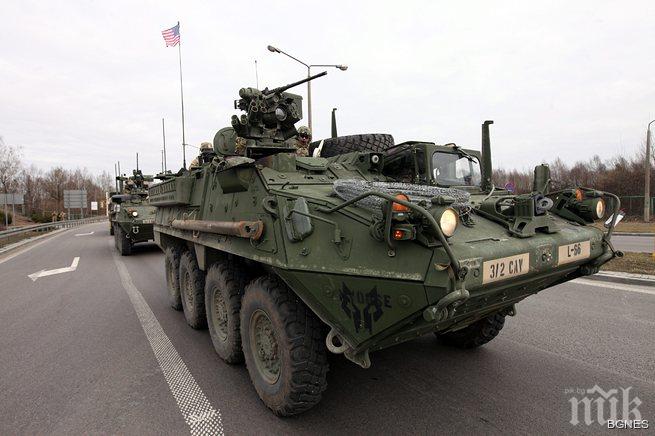 Американски бронирани машини пристигнаха в Ново село
