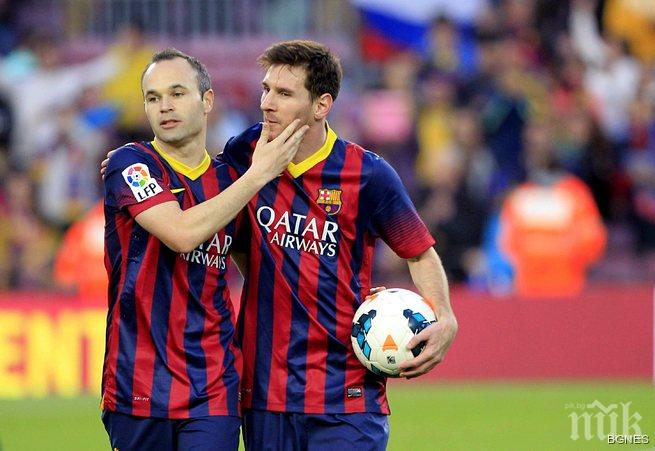 Иниеста: Меси прави невероятни неща на терена