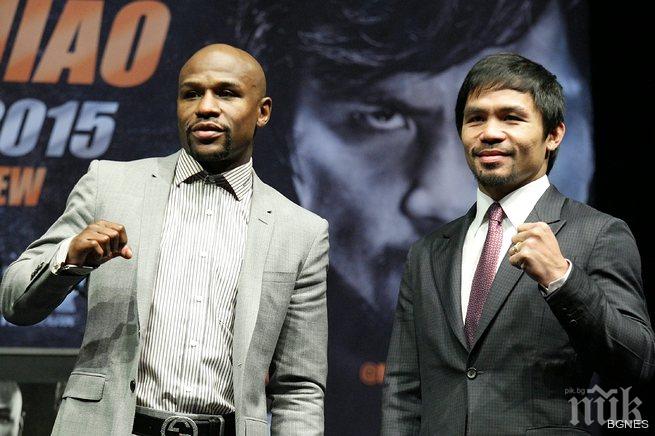 Флойд Мейуедър с протектори за уста за $ 25 хил.