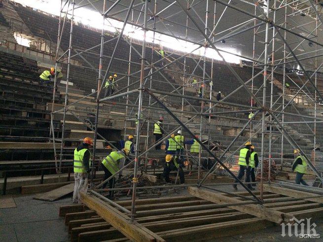 Прогрес в ремонта на Двореца във Варна