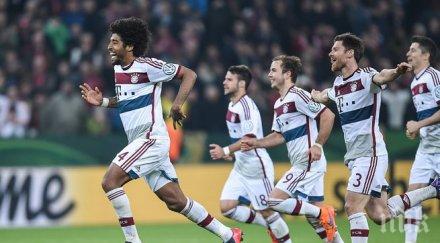 рулетката дузпите прати байерн полуфинал купата