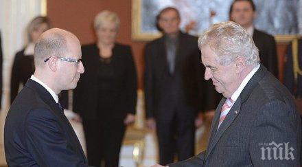 чешкият премиер земан право ходи москва