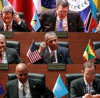 Обама и Кастро си стиснаха ръцете в Панама