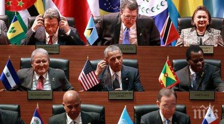 обама кастро стиснаха ръцете панама