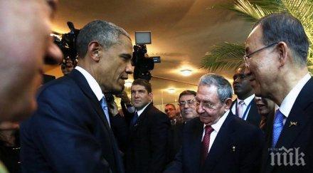 обама кастро водиха исторически разговор