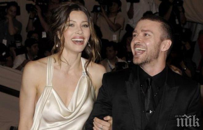 Честито! Джесика Бийл дари Джъстин Тимбърлейк с наследник
