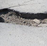 опасни дупки цъфтят идването пролетта русе снимка