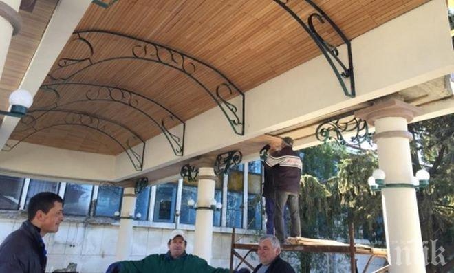 Строят водопийни павилиони и колонади за минерална вода в Хисаря