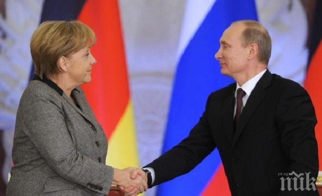 Немската левица призова Меркел на покани Путин на срещата на Г-7