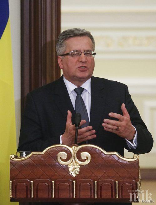 Трамваят с президента на Полша дерайлира