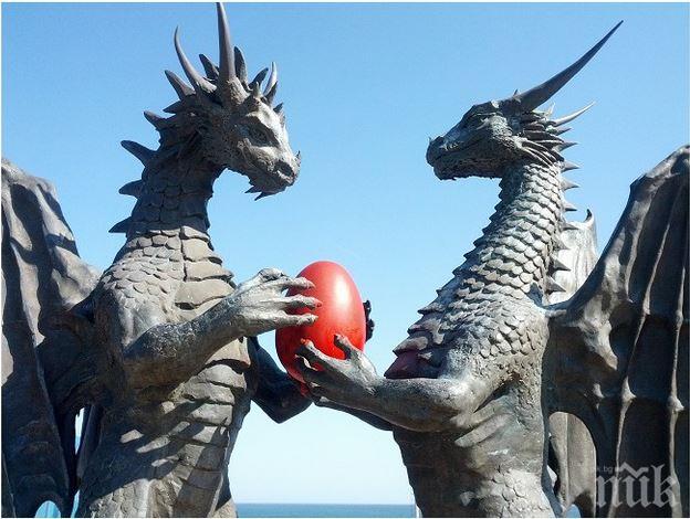 Закачка превърна „езическите“ дракони във Варна във великденски символ