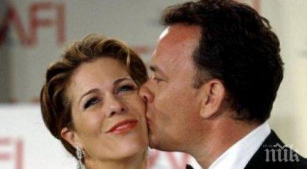 съпругата том ханкс болна рак