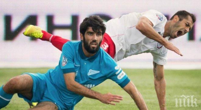 Петър Занев в отбора на кръга в Русия