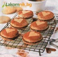 Двойни бисквити с шоколад и лимон