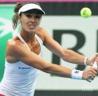 Завърналата се легенда Мартина Хингис взе сет на Радванска, но загуби мача