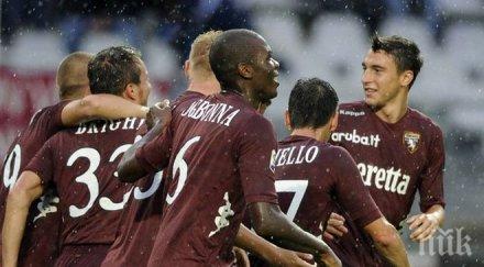 две дузпи оформиха равенството торино сасуоло