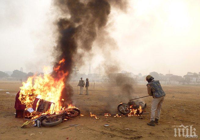 Зверство! Мъж превъртя от яд и запали жена си, не му родила дете след три години брак