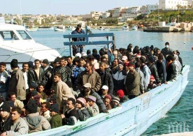  На борда на потъналия в Средиземно море кораб с нелегални имигранти е имало 950 души