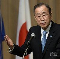 Бан Ки Мун сравни трагедията в Средиземно море с Титаник