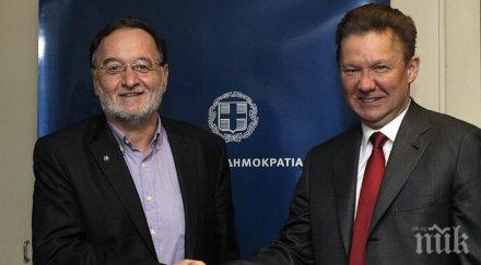 гърция газпром напредват турския поток