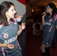 Бриана стана фенка на ЦСКА преди празниците (СНИМКИ)