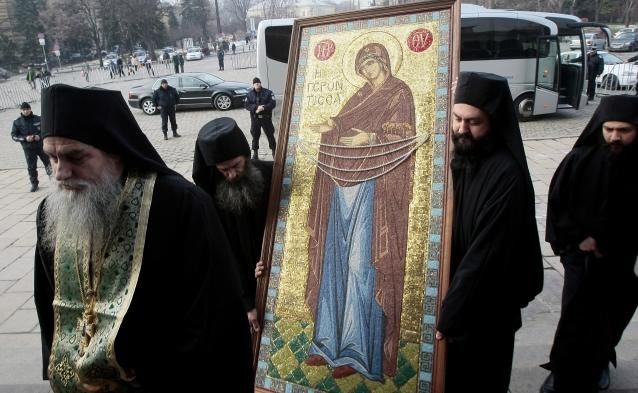 Чудотворната икона Пресвета Богорица - Геронтиса вече в София 