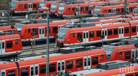 стачка машинистите парализира железопътния трафик германия